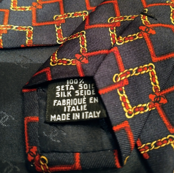 Authentic Chanel Paris Vintage 100% Silk Men's Necktie NWOT - Picture 4 of 6